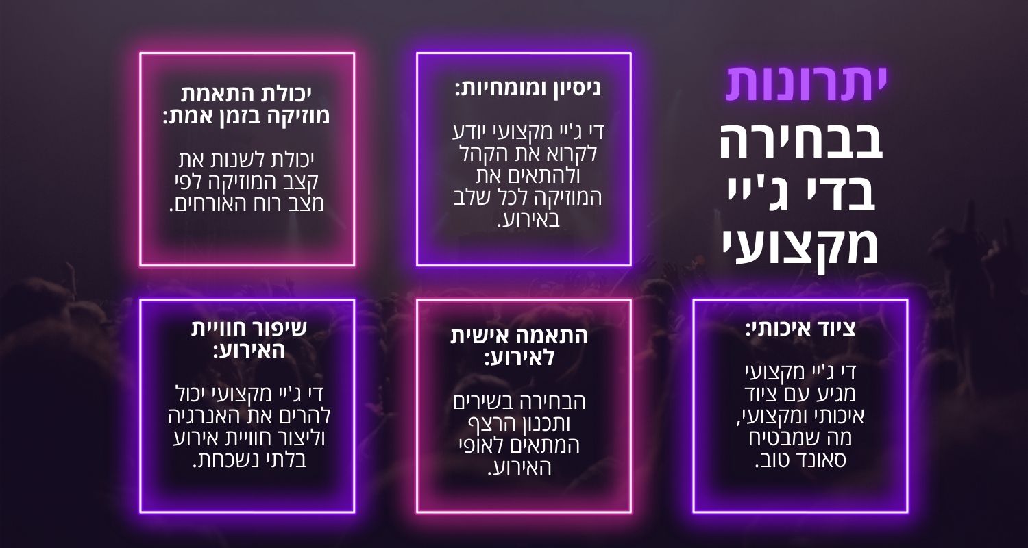 יתרונות בבחירת דיגי מקצועי